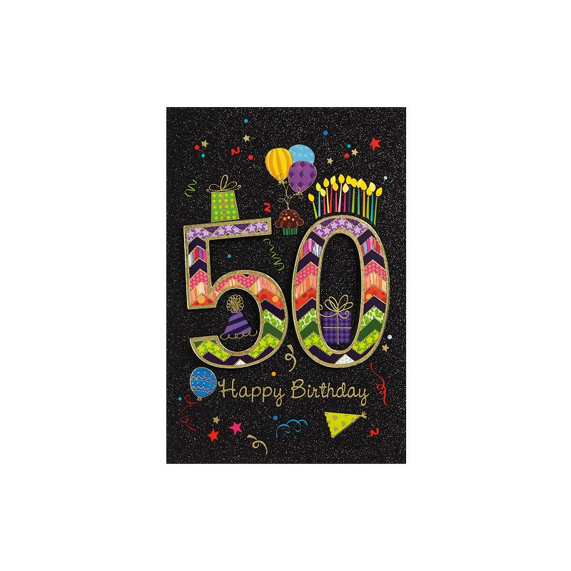 CARTE VOEUX BSB HAPPY BIRTHDAY 50