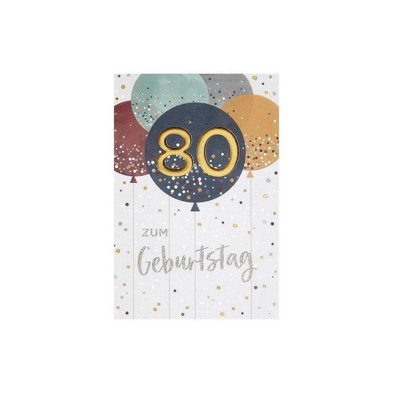 CARTE VOEUX BSB HAPPY BIRTHDAY 80