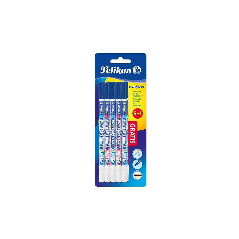 EFFACEUR PELIKAN B SUPERPIRAT 9+1 BLISTER (300004121)