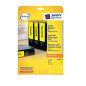 ETIQUETTE AVERY/ZWECK.A4 192X61MM 20FLS DOS JAUNE