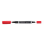 MARQUEUR PER. STAEDTLER DUO F-M ROUGE POINTE RONDE