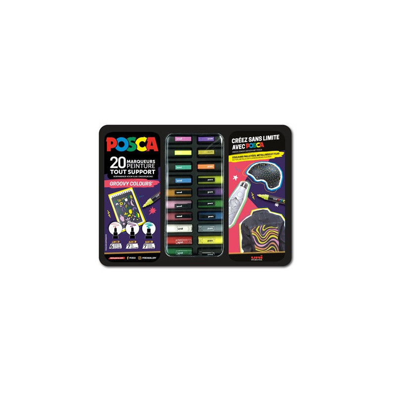 MARQUEUR POSCA MALETTE 20PCS