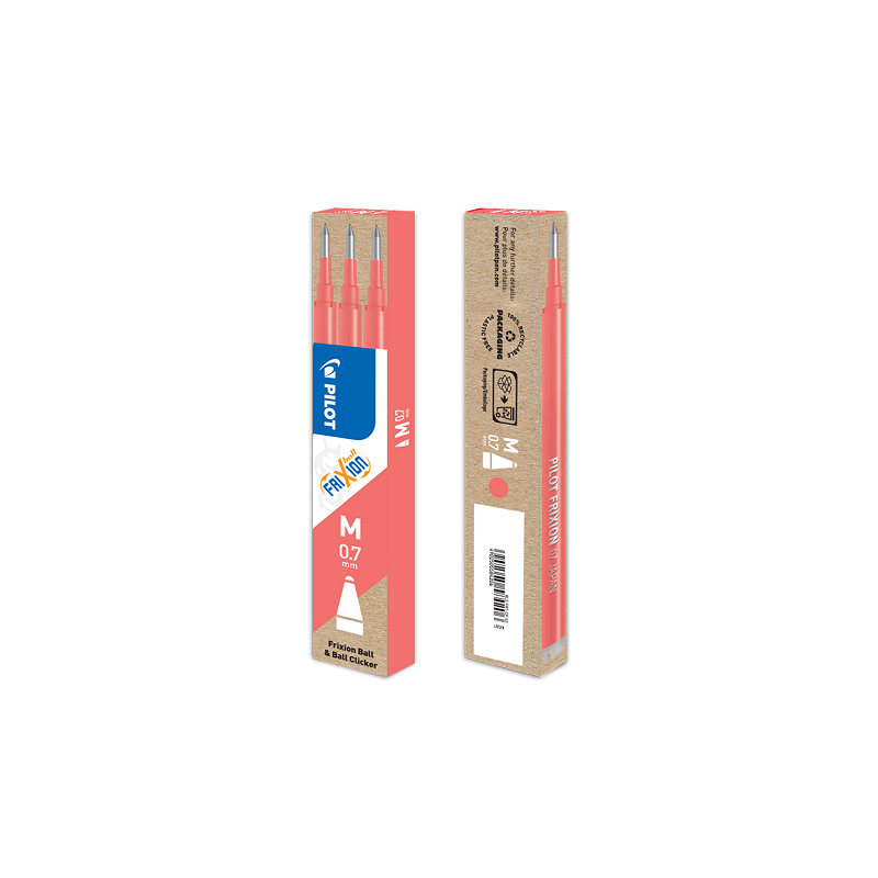 MINE PILOT FRIXION BALL 0,7 ROSE CORAIL 3PCS