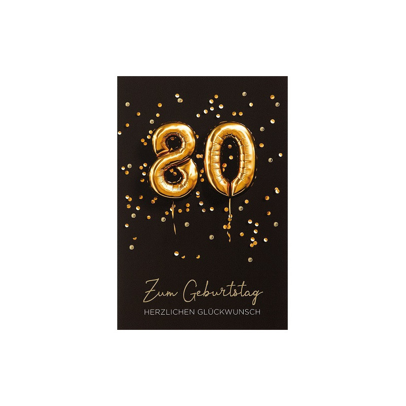 CARTE VOEUX BSB HAPPY BIRTHDAY 80