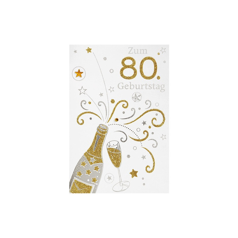 CARTE VOEUX BSB HAPPY BIRTHDAY 80