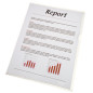 CHEMISE PLAST. A4 TRANSP. ESSELTE CRISTAL 105µ 10PCS