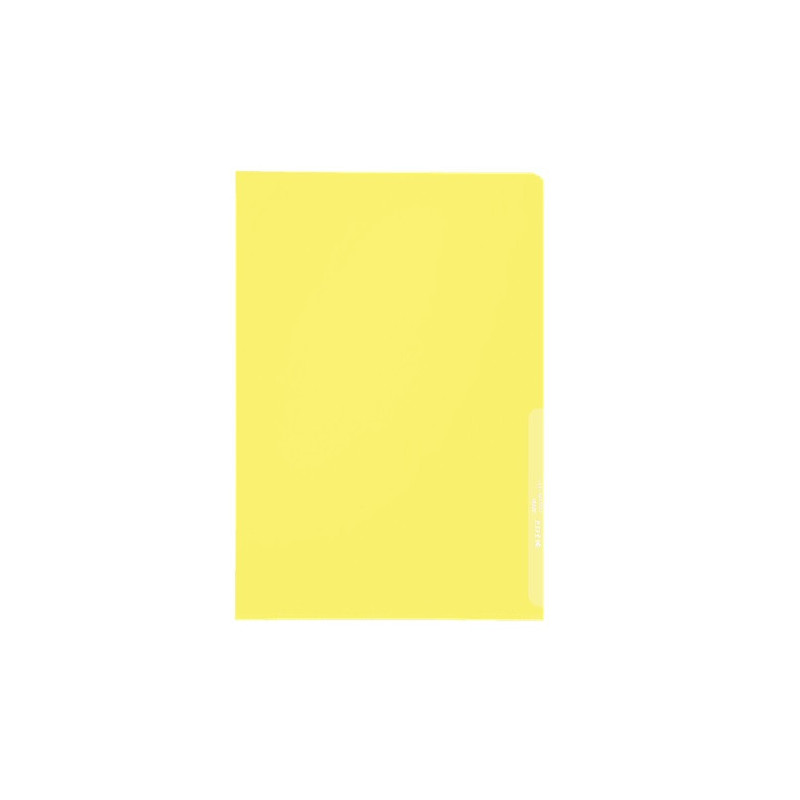 CHEMISE PLAST. A4 TRANSP. LEITZ GRAINEE JAUNE 130µ