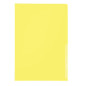 CHEMISE PLAST. A4 TRANSP. LEITZ GRAINEE JAUNE 130µ