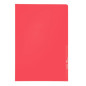 CHEMISE PLAST. A4 TRANSP. LEITZ GRAINEE ROUGE 130µ