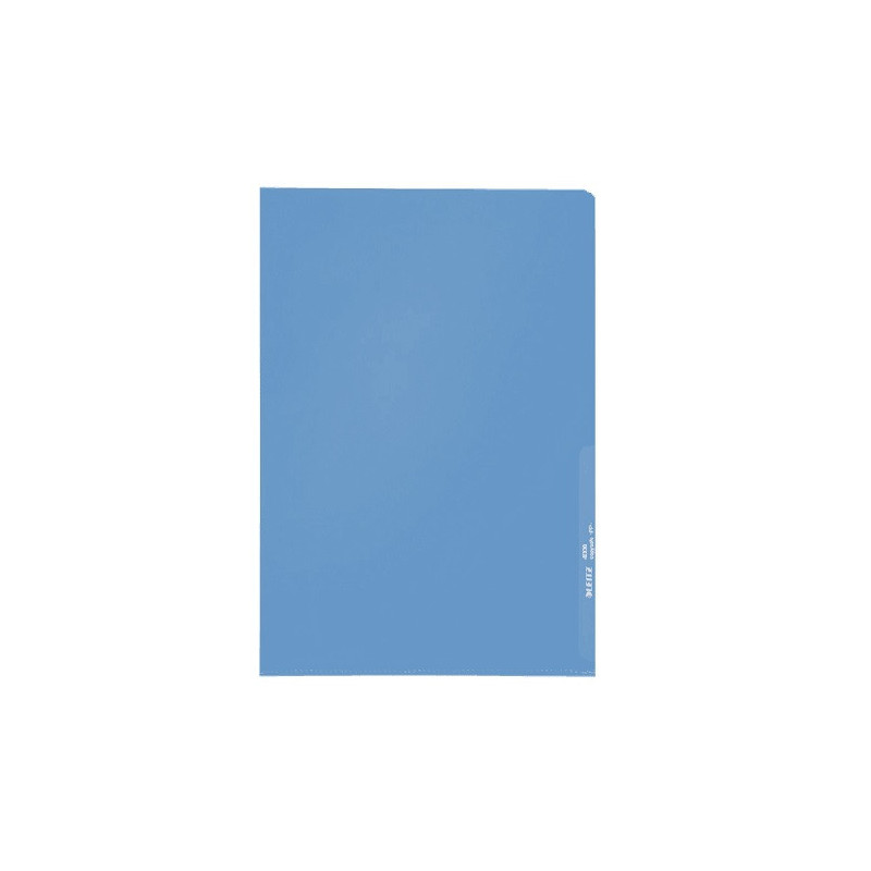 CHEMISE PLAST. A4 TRANSP. LEITZ GRAINEE BLEU 130µ