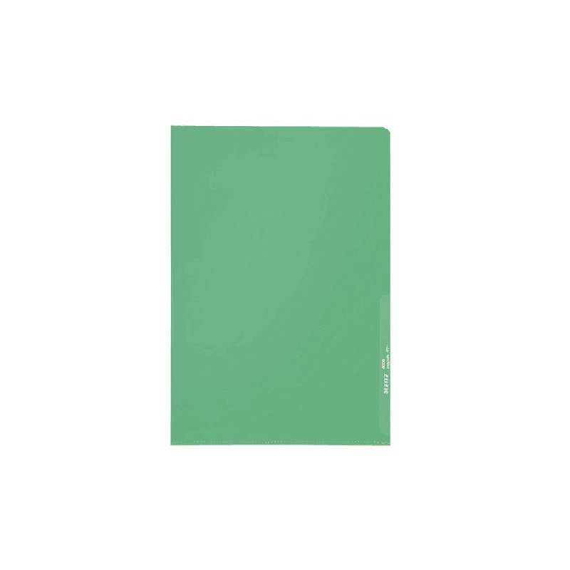 CHEMISE PLAST. A4 TRANSP. LEITZ GRAINEE VERT 130µ