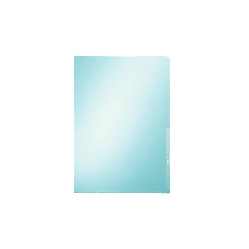 CHEMISE PLAST. A4 TRANSP. LEITZ CRISTAL BLEU 150µ