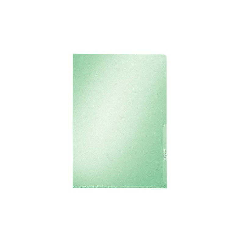 CHEMISE PLAST. A4 TRANSP. LEITZ CRISTAL VERT 150µ