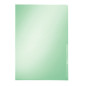 CHEMISE PLAST. A4 TRANSP. LEITZ CRISTAL VERT 150µ