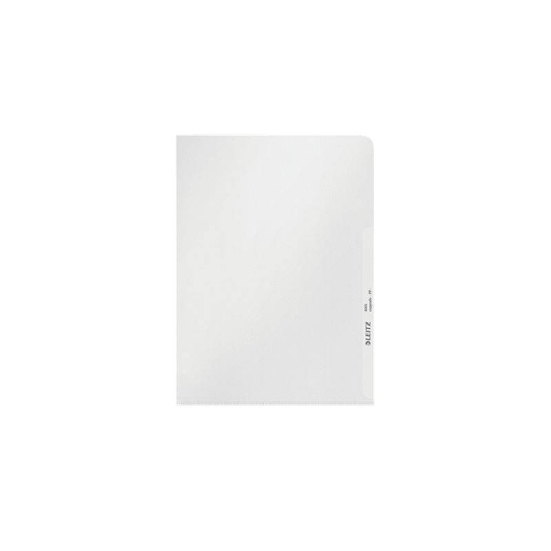 CHEMISE PLAST. A5 TRANSP. LEITZ GRAINEE 130µ
