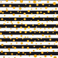 PAPIER CADEAU BSB STRIPES BLACK AND GOLD