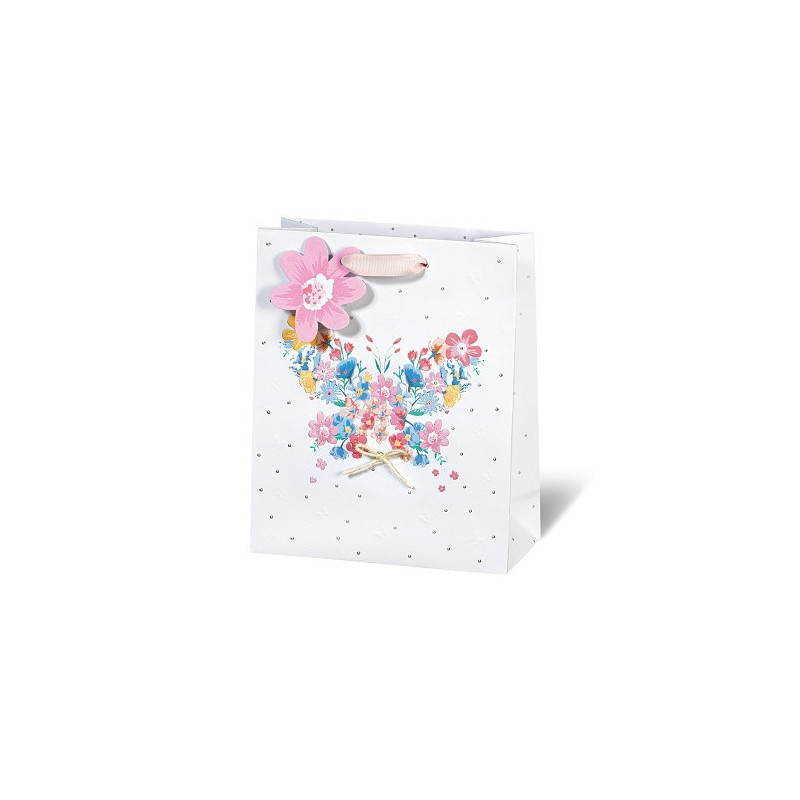 SACHET BSB 23X19X9CM FLOWERS & BUTTERFLY