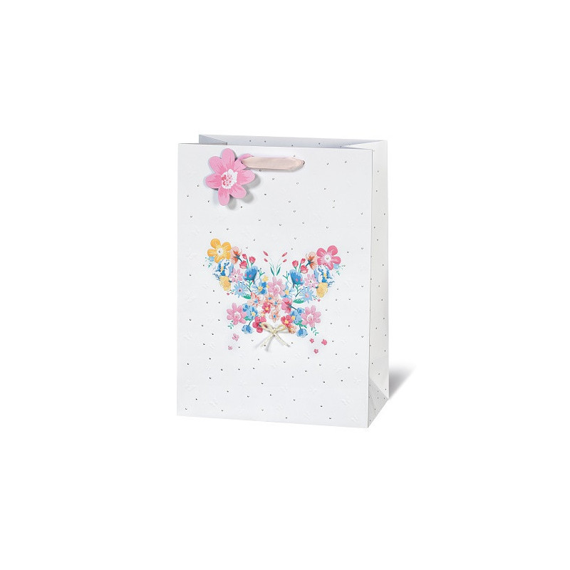 SACHET BSB 36X26X14CM FLOWERS & BUTTERFLY