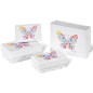 BOITE CADEAU BSB COLLECTION FLOWERS & BUTTERFLY 4PCS COMPOSE DE: