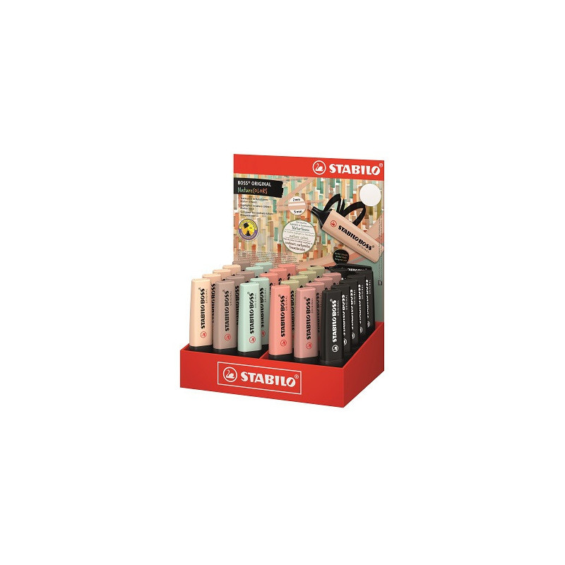 SURLIGNEUR STABILO BOSS NATURE PRES. 30PCS