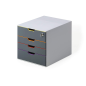 POST-SET 4 TIROIRS DURABLE VARICOLOR SAFE
