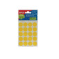 AUTOCOLLANT APLI Ø 19MM JAUNE POCH.5X20