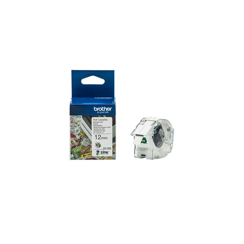 BROTHER ETIQUETTE COULEUR 12MMX5M POUR IMPRIMANTE VC-500W