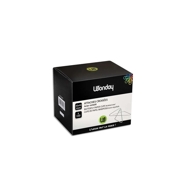 ATTACHE-GEANTES 30X40MM BTE. 100 PIECES