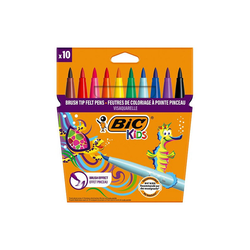 FEUTRE ECO.BIC KIDS KID VISAQUA.10PCS