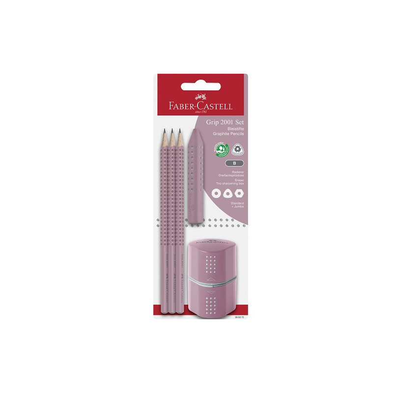 SET FABER GRIP 5PCS ROSE 3CRA.1GOM.1TAI.