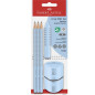 SET FABER GRIP 5PCS BLEU 3CRA.1GOM.1TAI.