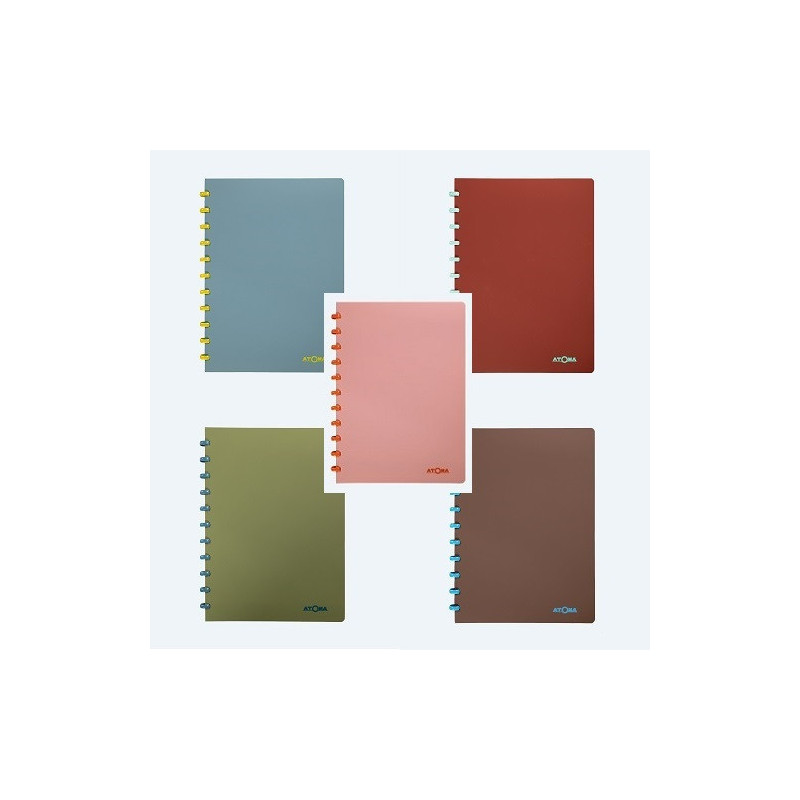 CAHIER ATOMA A4 PLAST. TERRA QUAD.