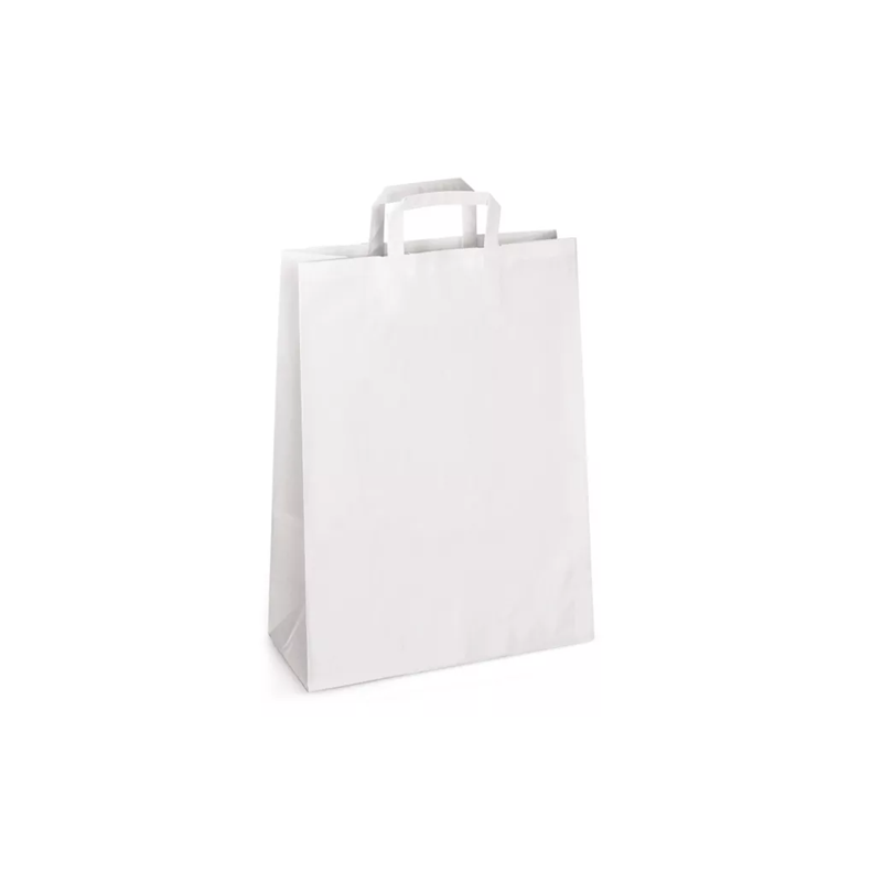 SACHET 18X22X8CM KRAFT BLANC