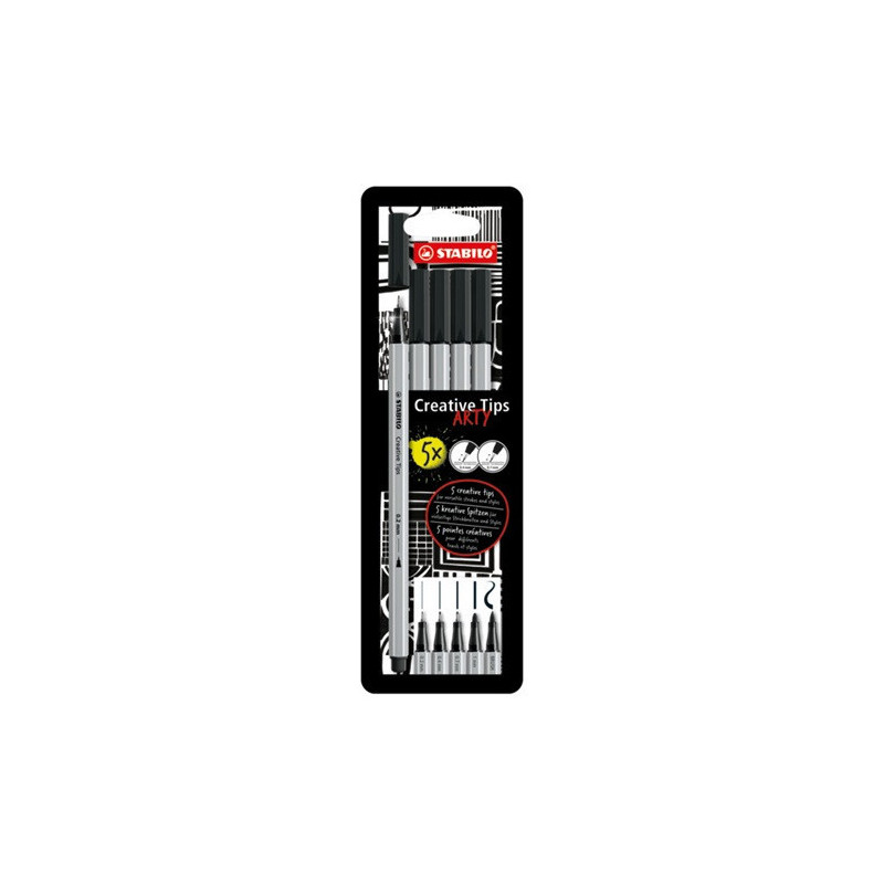 FINELINER STABILO CREATIVE TIPS 5PCS