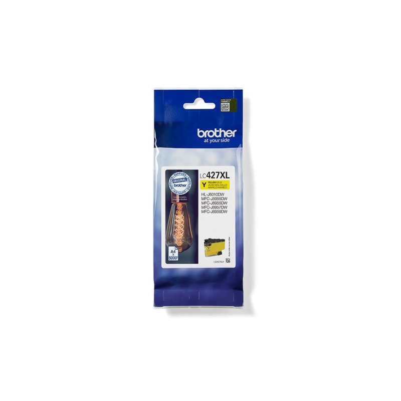 CARTOUCHE IMP. BROTHER LC427XLY JAUNE 5000P.