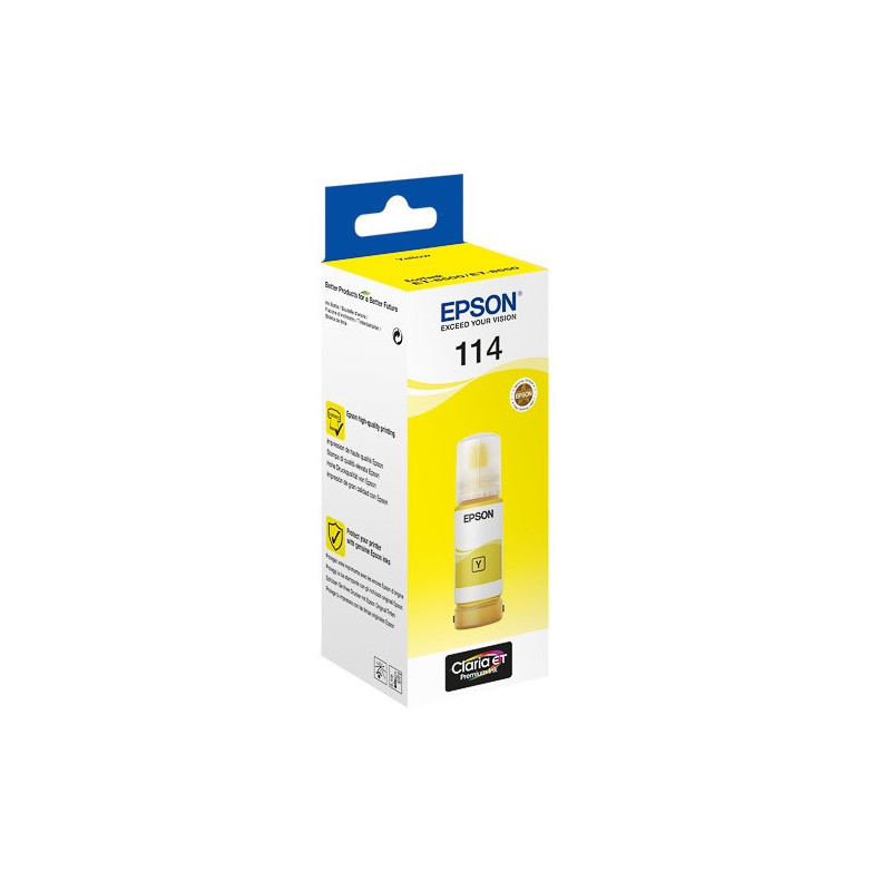 CARTOUCHE IMP. EPSON ECOTANK 114 JAUNE