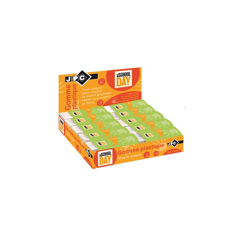 GOMME JPC PLASTIQUE RECTANGULAIRE 20PCS