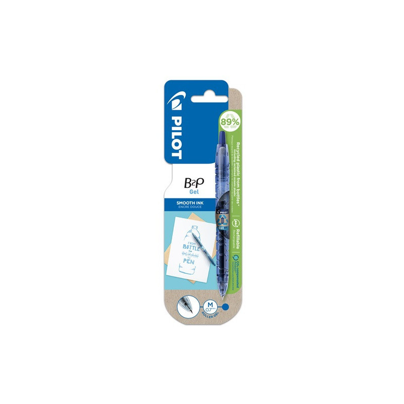 ROLLER PILOT GEL RETR. B2P 0,7 BLEU BLISTER