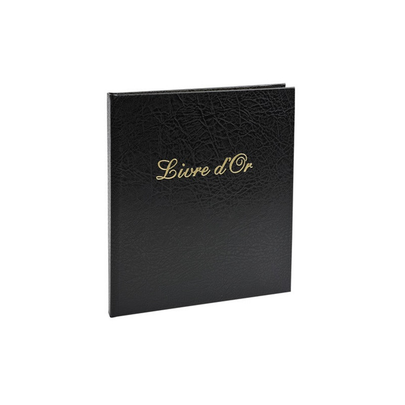 LIVRE D'OR 210X190MM 70FLS NOIR