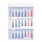 CALENDRIER 3 MOIS BLEU
