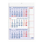 CALENDRIER 3 MOIS BLEU NOTES