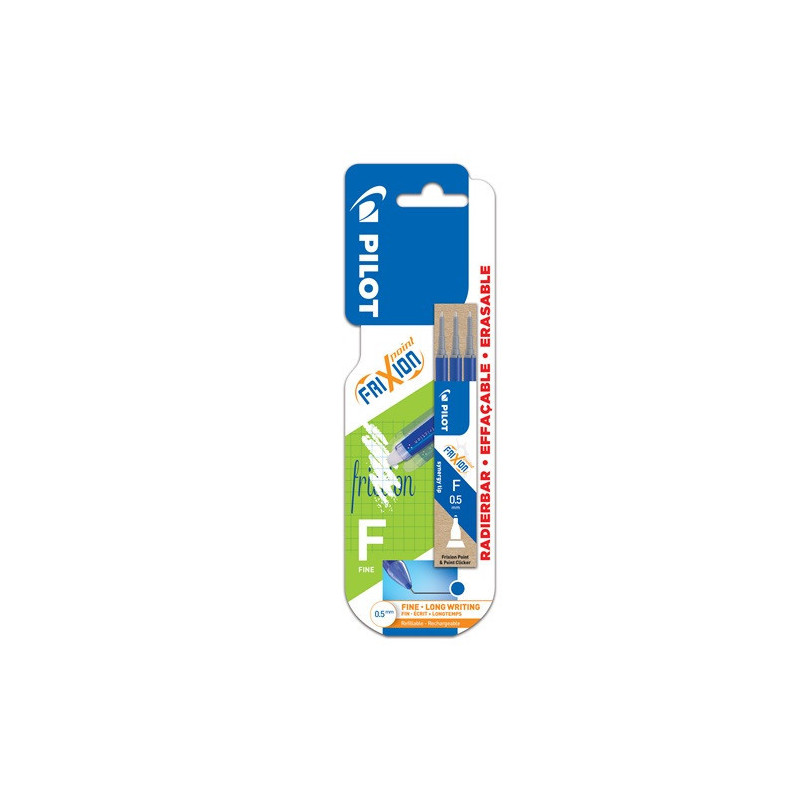 MINE PILOT FRIXION POINT 0,5 BLEU 3PCS BLISTER