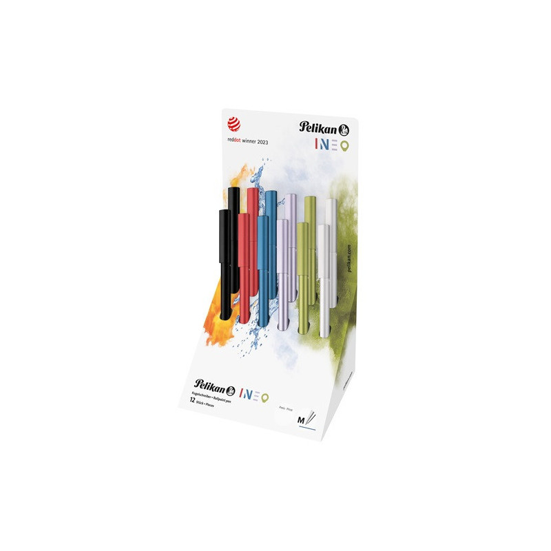 STYLO BILLE PELIKAN INEO ASS. PRES.12PCS (300007942)