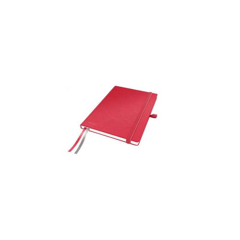 CARNET LEITZ A5 QUAD. COMPLETE ROUGE RIGIDE