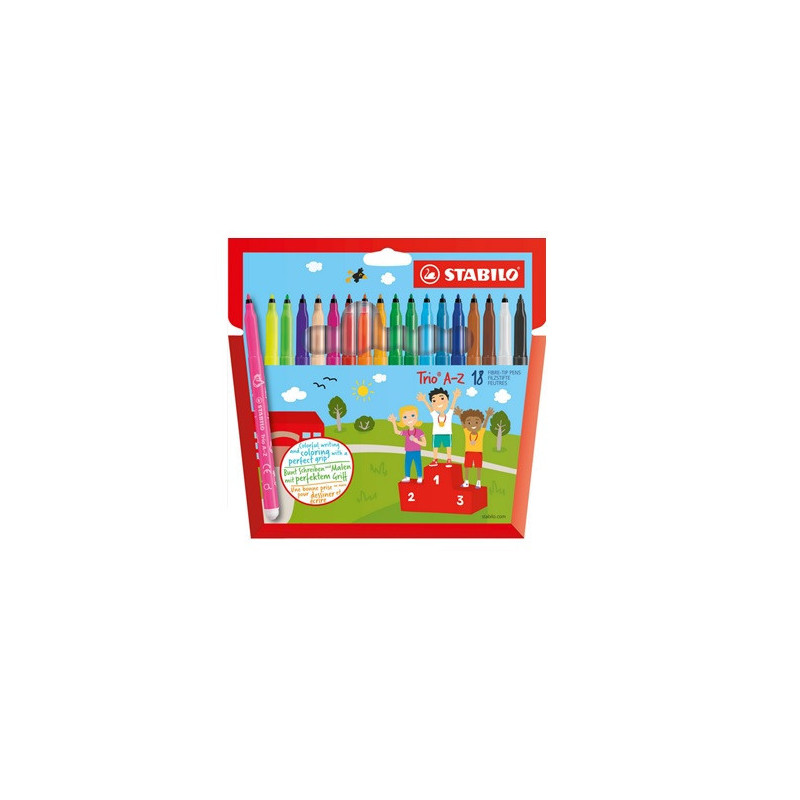 FEUTRE ECO.STABILO TRIO A-Z 18PCS
