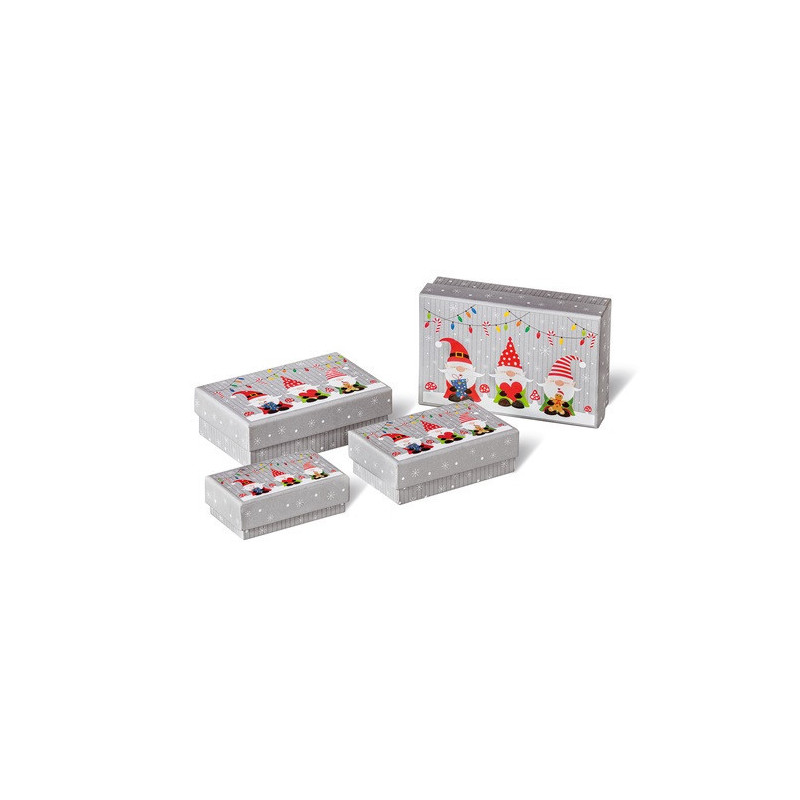 BOITE CADEAU BSB NOEL WICHTEL PARTY 4PCS COMPOSE DE:
