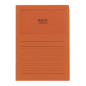 CHEMISE CART. A4 FENETRE ELCO ORANGE 100PCS