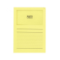 CHEMISE CART. A4 FENETRE ELCO JAUNE 100PCS