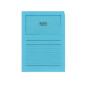 CHEMISE CART. A4 FENETRE ELCO BLEU 100PCS