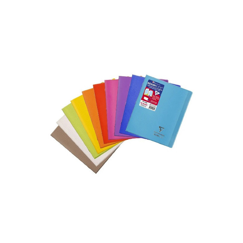 CAHIER CLAIREF. PP PIQ. A5 QUAD.+M 48FLS ASS.